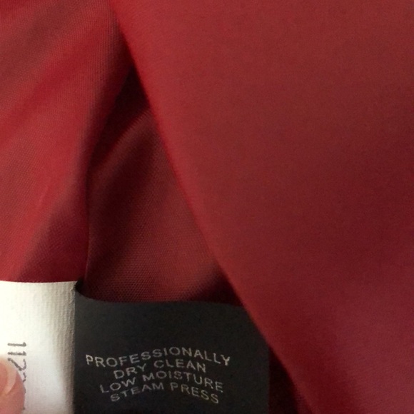 London Fog Red Wool Blend Pea Coat Sz M - Picture 9 of 9